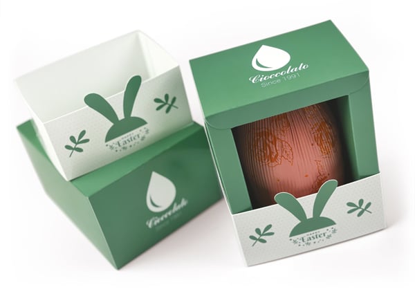 Idee packaging di Pasqua: scatola per uovo di Pasqua