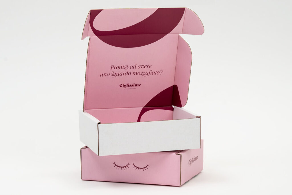 Caja para productos cosméticos de la marca Ciglissime