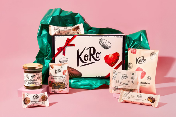 Elegante caja regalo navideña con 7 delicias