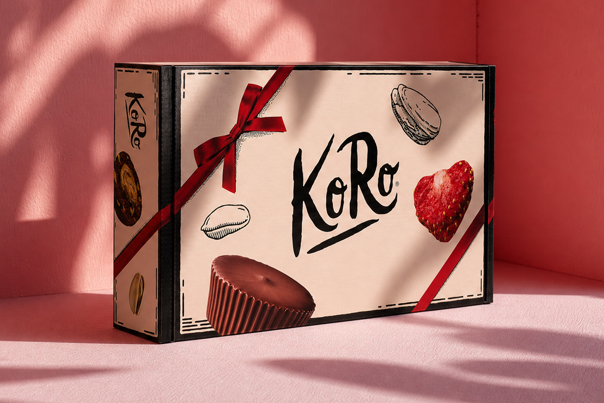 KoRo boxes designed and produced by Packly