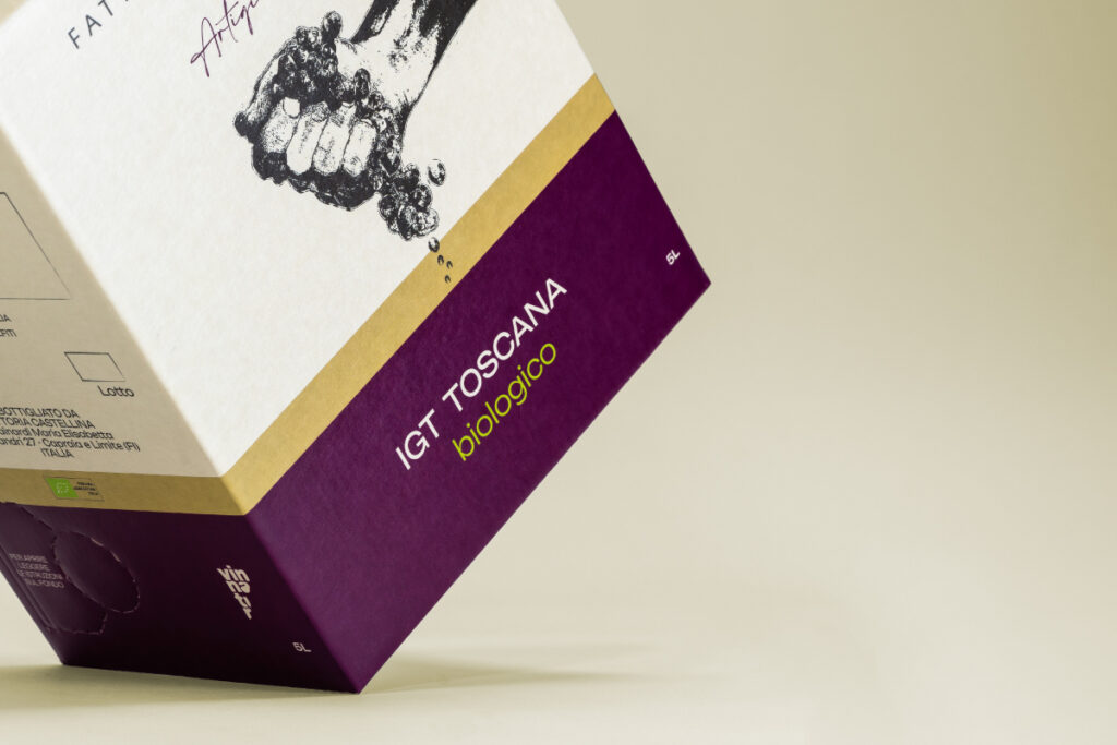 Focus sul fondo di una Bag-in-Box