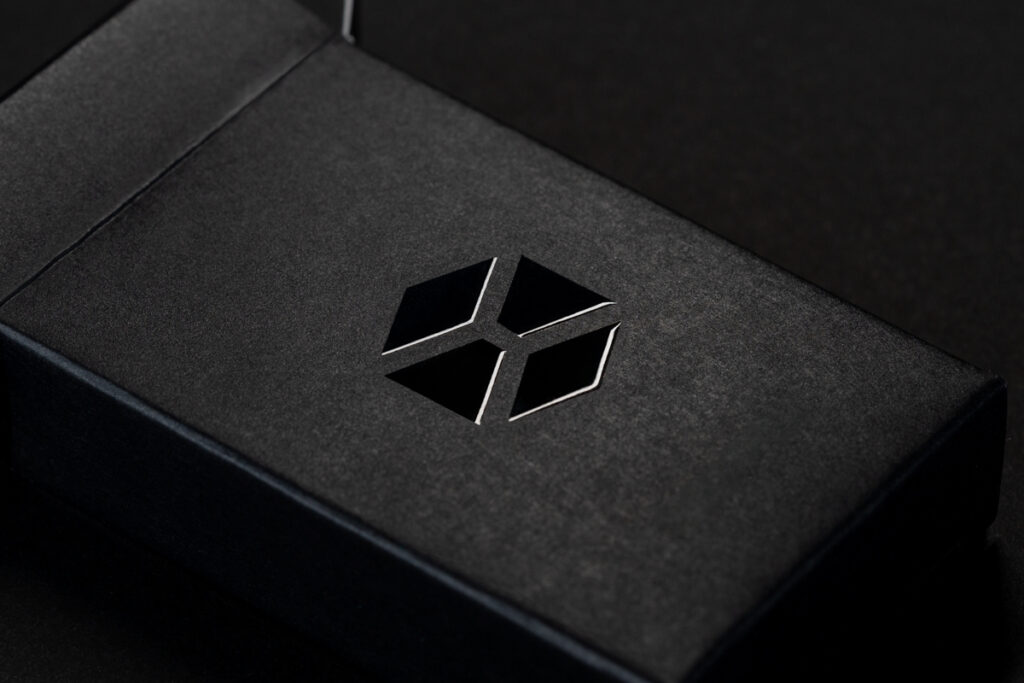 Macro detail on box